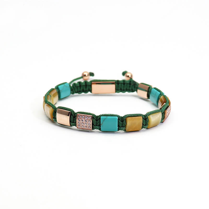 Turquoise Square Bracelet