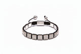 Bracelet with square pattern on a white background